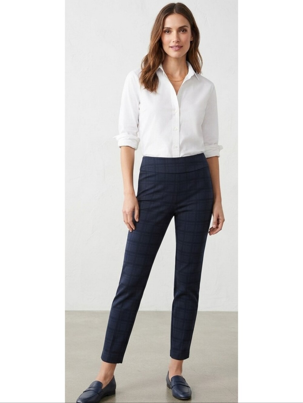 Soft Surroundings Pull On Ankle Pants Blue Size XSP